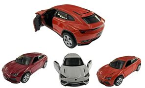 Kinsmart Model Speelgoed Auto URUS Supercar 1:38 Schaal Diecast Metalen Pullback Go Actie Opening Deuren