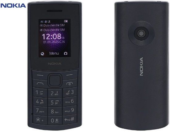 Nokia 110 4G Pro - Zwart - 4G - Dual Sim - 2MP Camera - 1450 mAh