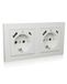 ICY BOX IB-MPS4200W-PD Wandcontactdoos Type F + USB A + USB C Wit