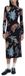 Desigual Jurk Dames Zwart Gebloemd Lange Mouw Viscose