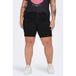 ONLY CARMAKOMA skinny denim short CARTHUNDER zwart