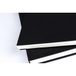 Clairefontaine 34290C Genaaid Schetsboek Goldline - 50 Vellen Wit Tekenpapier - A6 10,5x14,8 cm 140g - Liggend Formaat - Stevige Zwarte Kaft met Linnenlook