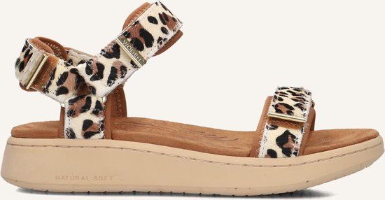 Woden Line Sandalen Dames Beige Maat 36