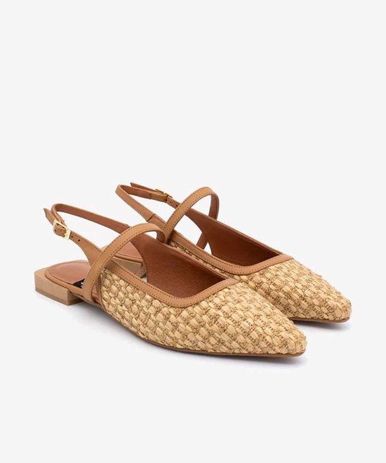 Angel Alarcon Ballerina's - 26002 - Beige - Leer - Maat 37