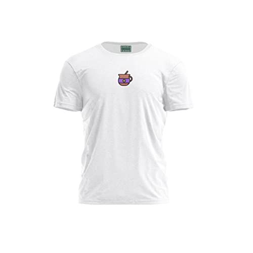 Bona Basics Men's Digital Print T-shirt - White - M