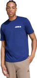 Adidas Sportswear Novelty Cards Graphic T-Shirt - Heren - Blauw
