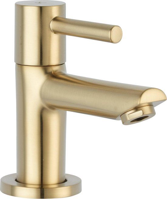 Saqu Shine Fonteinkraan - Geborsteld Messing - Modern - 1 Handvat - 3 Jaar Garantie