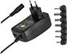 Emos Universele Stroom Adapter met USB 1500mA - 100-240V AC - 3-12V DC - 1.5M kabel - Zwart