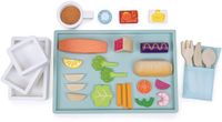 Tender Leaf Plateau Met Vliegtuigmaaltijd