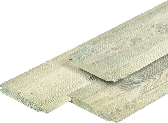 Merkloos Tuindeco Dubbel rabat Midden-Europees grenen 1,8x14,0x420 cm