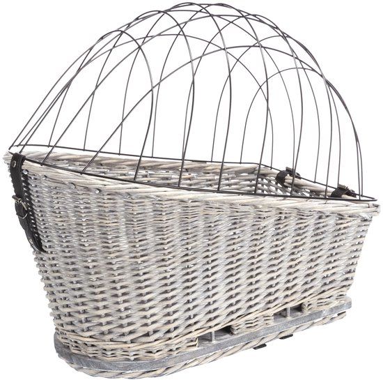 Trixie Fietsmand Bagagedrager Met Rooster Grijs - 55x35x49 cm