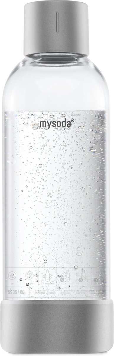 Mysoda Mysoda - 1 liter herbruikbare fles - Silver / Aluminium