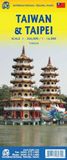 TAIWAN ITMB Publishing LTD Taiwan & Taipei - Waterproof: ITM Travel Reference Map 1:386000