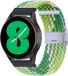 By Qubix - Braided Nylon Smartwatch Bandje - Groen/Lichtgroen - 22mm - Geschikt voor Garmin Vivoactive 4 / 4L