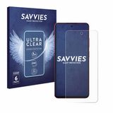 Savvies Screenprotector voor realme 14x - Folie Beschermfolie transparant 6 Stuks