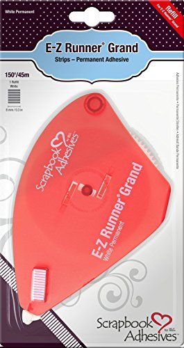 3L E-Z Runner grote cartridge bijvullen - Rood - Eén maat - Scrapbook Adhesives 01251-6