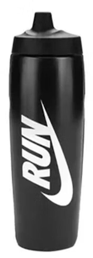 Nike bidon refuel RUN - Zwart/Wit - Inhoud 0.7 liter