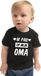 Bellatio Decorations Shoppartners Bv Ik pas op mijn oma cadeau t-shirt zwart voor peuter / kinderen - jongen / meisje 86