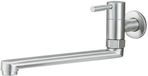 Sans marque robinet rallongé cuisine acier inoxydable froid seul balcon maison cuisine robinet anti-éclaboussures