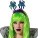 Atosa Halloween/horror verkleed diadeem/tiara - met grote spinnen - kunststof - voor dames/meisjes