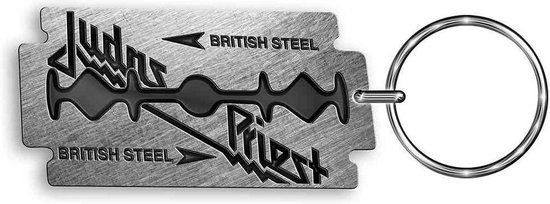 Judas Priest British Steel Unisex Sleutelhanger - zwart/zilverkleurig