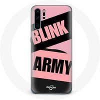 Maniacase Etui voor Huawei P30 BTS ARMY And Blackpink Blink Pink Black