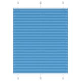 VidaXL Plissé rolgordijn 110x100cm stofbreedte 109,4cm polyester blauw