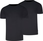 Levi's T-shirt Solid Crew Donkerblauw (navy) Grijs 2Pack - Maat S - Heren - Basic T-shirt