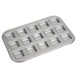 Zenker creative studio snack bakplaat, bakvorm voor bladerdeeg, bakplaat met antiaanbaklaag voor 15 snacks, creatief bakken (kleur: roze, zilver), hoeveelheid: 1 stuk