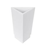 MSV tandenborstelbeker Suez van polyhars in wit, 30 x 20 x 15 cm