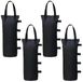 Merkloos 4 stuks - Poids de tente - Sacs de sable - Sacs de lest - Sacs de sable vides pour tente de réception - 20 x 47cm - 600D Oxford - Noir