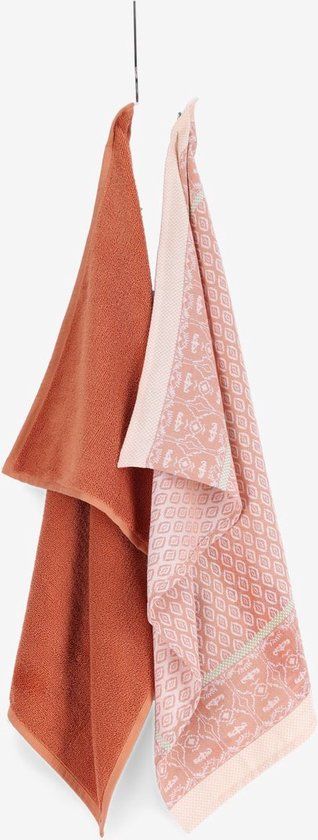Sissy-Boy Lichtroze handdoek en theedoek
