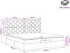 vidaXL - Lit plateforme avec matelas et LED gris clair 200 x 200 cm