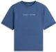 Tommy Hilfiger T-shirt L Katoen Blauw Heren Korte mouw
