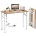 Bureau Pliant Multifonction Sans Montage – Plateau MDF Résistant & Design Moderne – Économie D'Espace 100x50x76cm (Idéal Télétravail/Cuisine/Maison)