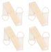Solidchoice - Sisal naturel chanvre exfoliant dos brosse set van 4