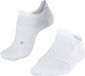 FALKE GO5 Invisible anti-blaar katoen functioneel materiaal golfsokken dames wit - maat 41-42