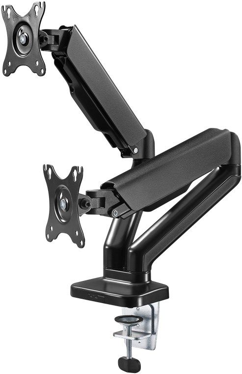 Goobay 58531 Dual Monitor Desk Mount - 17" - 32" - Black