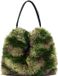 Desigual Camo Fur Lacroix Shoulder Bag Dark Kaki Groen