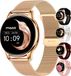 Maoo Ventura AMOLED Smartwatch - Dames - Rosé Goud & Roze - 3 Bandjes - Hartslagmeter - iOS & Android