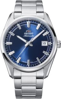 Orient RA-AC0R02L30B Stretto Date Herenhorloge Blauw Stalen Band Saffierglas Automatisch
