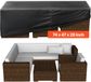 Vevor Tuinmeubelhoes 420D Waterdicht Zwart 188x120x71cm