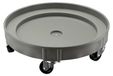Chariot de transport 400 kg, diamètre 60 cm, polypropylène gris avec roulettes pivotantes
