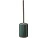 5five Toiletborstel met houder rond petrol blauw keramiek 41 cm