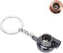 VCTparts Goodies and Living Groothandel Zwarte Turbo Sleutelhanger Zwart (gun black) - Aluminium