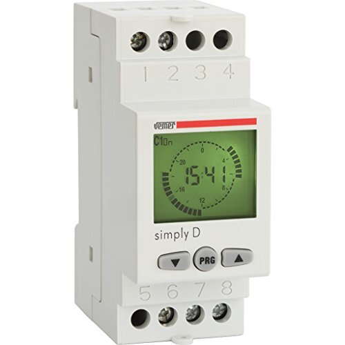 VEMER VE512000 Simply-D digitale timer, lichtgrijs