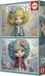 Educa legpuzzel Flower Girls - 2 puzzles de 100 pièces carton