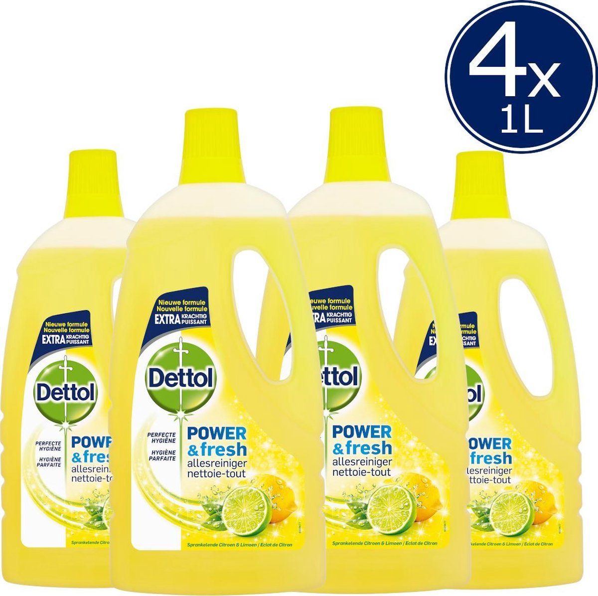 Dettol Allesreiniger Power & Fresh - Citrus - 1 L x4