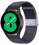 By Qubix Qubix - Braided nylon bandje - Donkergrijs - 46mm