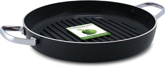 GreenPan Essentials Grillpan - 28 cm - Zwart
